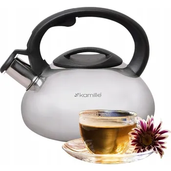 Varná konvice Tradiční ocelová Konvice Kamille 2,5 l šedá