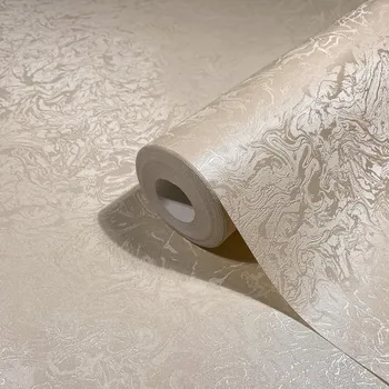 Tapeta BÉŽOVÁ VINYLOVÁ TAPETA S OZDOBNOU STRUKTUROU A LESKEM