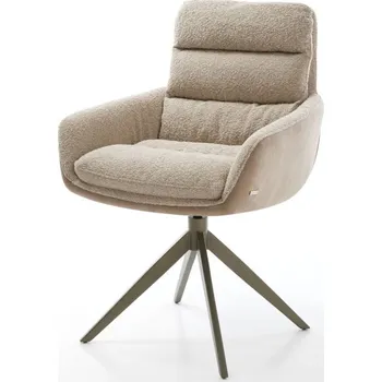 Jídelní židle Jídelní židle Abelia-Flex s područkami mix materiálů béžová