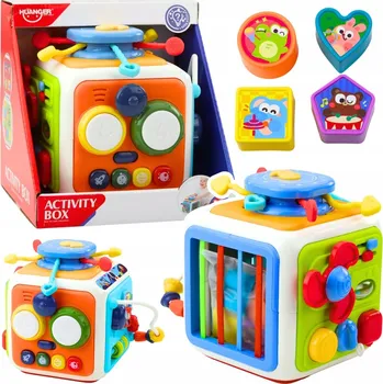 Hračka pro nejmenší Interaktivní Vzdělávací Kostka – Activity Box 6v1