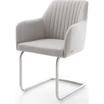 Jídelní židle Jídelní židle Greg-Flex světle šedá plochá tkanina konzolová