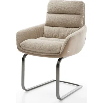 Jídelní židle Jídelní židle Abelia-Flex s područkami mix materiálů béžová