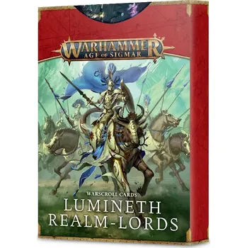 Příslušenství k deskovým hrám Warhammer AoS - Warscroll Cards: Lumineth Realm-lords (English; NM)