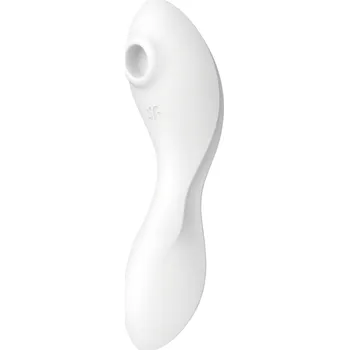 Vibrátor Satisfyer Curvy Trinity 5+ - chytrý 2v1 vibrátor (bílý)