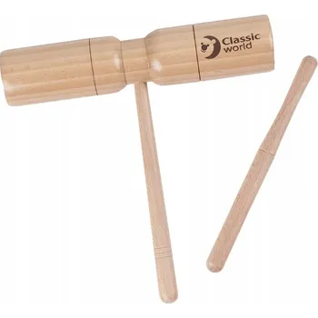 Hudební nástroj pro děti PERKUSNÍ NÁSTROJ PRO DĚTI TONE BLOCK S RUKOJETÍ KRABIČKA