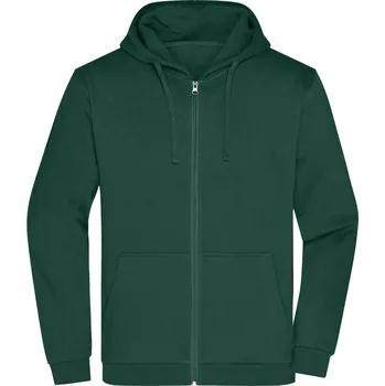 Pánská mikina Daiber Pánská mikina na zip s kapucí Promo Zip Hoody JN756 Barva: Zelená tmavá, Velikost: S