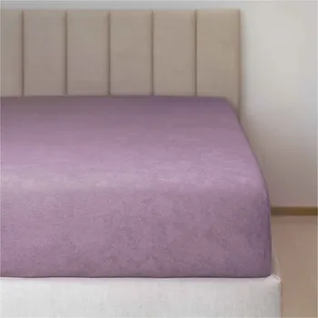 Prostěradlo Jiří Polášek Elastické froté prostěradlo šeříkové č. 63 Velikost: 140x200 na výšku 15-18 cm