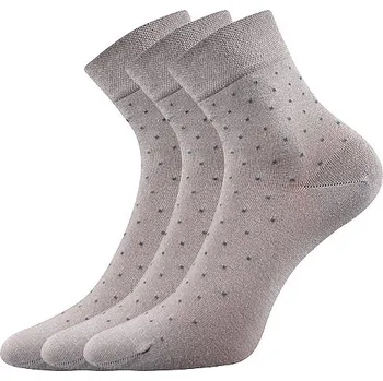 Dámské ponožky Lonka Bavlněné dámské ponožky Fiona s jemným svěrem 3 páry Barva: BÉŽOVÁ, Velikost: 35-38(23-25)