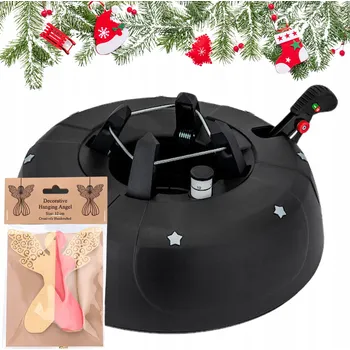 Stojánek na vánoční stromek Stojan na vánoční stromek pro živý vánoční stromek do 3 m grafit DÁREK papírová ozdoba