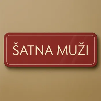 Značení Šatna muži Samolepka 200 x 70 mm tl. 0.1 mm - modrá - Kód: 03836