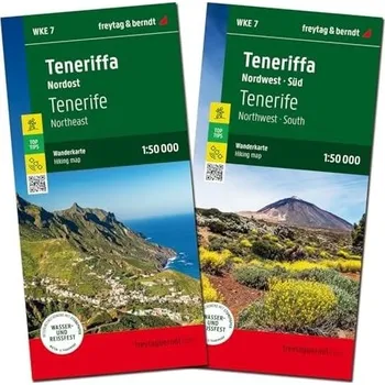 Cizojazyčná kniha Tenerife North and South Walking Map Set