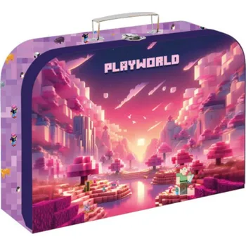 Školní kufřík Karton P+P Kufřík kufr lamino 34 cm Playworld Girl Minecraft 6-08325
