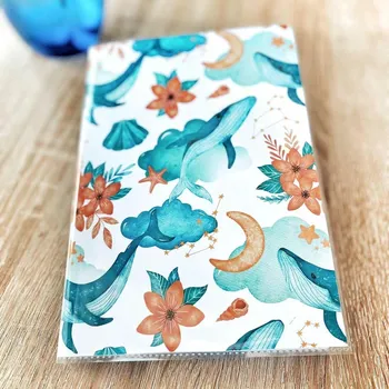 Papír pro tiskárny Nebeské velryby A5 i A4 (100 g) (tečky | bez linek) - Klasický A5 - nelinkovaný 120 g papír jemně strukturovaný (140 Kč)