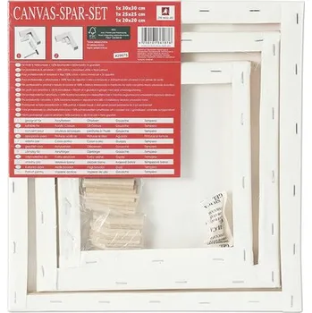 Malířské plátno Malířská plátna sada 30x30 / 25x25 / 20x20 cm