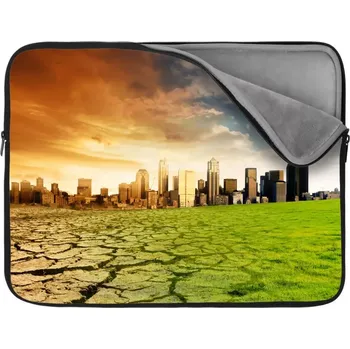 pouzdro na notebook Sablio Obal na notebook Vyprahlá zem před mrakodrapy - 13"