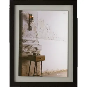 Fotorámeček BePureHome Shift L, dřevěný fotorámeček, černý, 50 x 40 x 1,8 cm