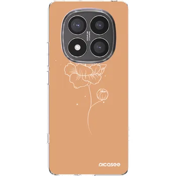Pouzdro na mobilní telefon Picasee silikonový průhledný obal pro Xiaomi Redmi Note 14 Pro+ 5G - Peonies