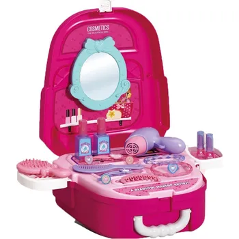 Dětská domácnost Alltoys Kadeřnický set batůžek 688-83A 23 ks růžový