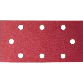 Brusný papír 10x Brusný papír na různé materiály Bosch 2609256A92 - 93x185mm, zr.240, 8 děr, pro vibrační brusku