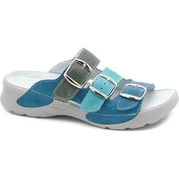 Dámská obuv MEDISTYLE dámská zdravotní pantofel BIBIANA Barva: Tyrkys, Velikost EU: 42