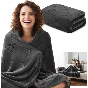 deka Deka DOMAREX flanel 130 cm x 160 cm šedá