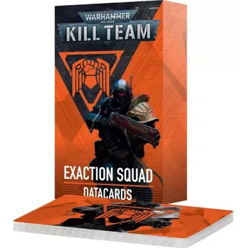 Příslušenství k deskovým hrám Warhammer 40k Kill Team - Datacards: Exaction Squad (English; NM)