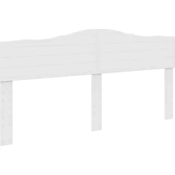 Čelo postele s čelo Lesklá Bílá 180 cm Kompozitní dřevo