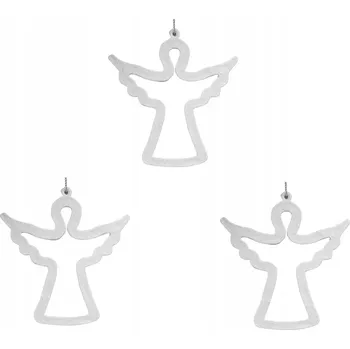 Vánoční dekorace Závěsná ozdoba na stromeček prolamovaná mašlička vánoční baňky