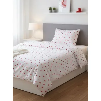 Povlečení Sinsay - Bavlněná souprava povlečení - krémová - 687II-01X - 687II-01X-ONE