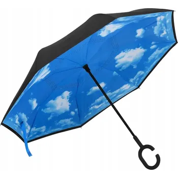 VidaXL automatický slunečník černý