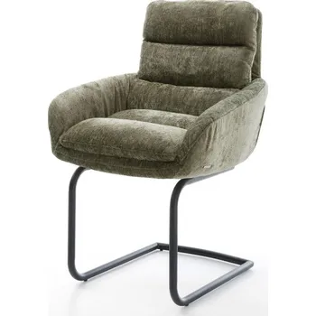 Jídelní židle Jídelní židle Abelia-Flex s područkami žinylka olivová