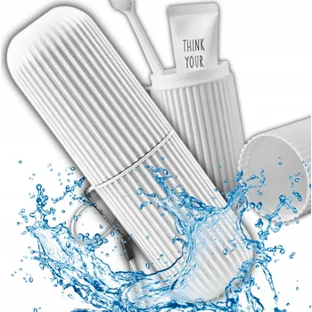 Elektrický zubní kartáček Cestovní nádobka pouzdro na zubní pastu, bílá, CESTOVNÍ ORGANIZÉR