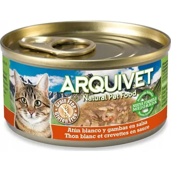 Krmivo pro kočku Arquivet Konzerva pro kočky s příchutí tuňáka a krevet 80 g