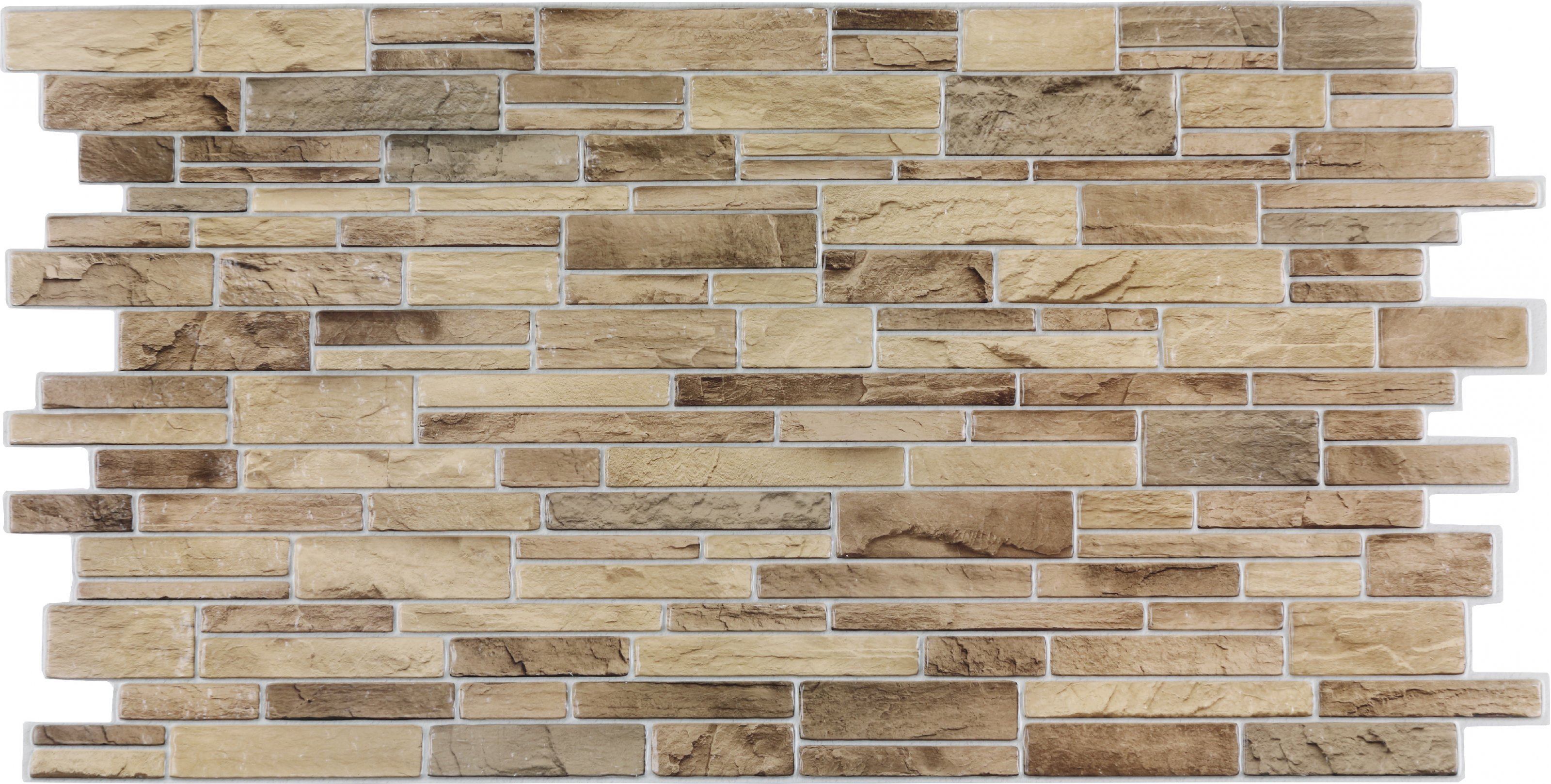 vyrobeno v Evropě 3D obkladový panel štípaný kámen hnědý