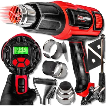 Horkovzdušná pistole FORCEKRAFT Horkovzdušná pistole 2000 W, 2 rychlosti, 4 trysky, na barvy a dřevo