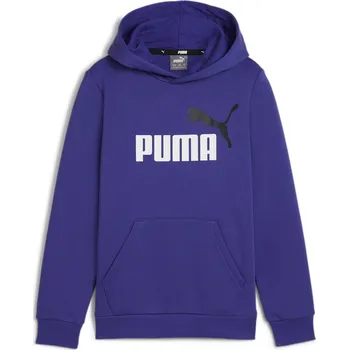 Pánský svetr PUMA Dvoubarevná mikina s velkým logem Essentials+ pro mládež PUMA Lapis Lazuli Blue 2 ROKY MODRÁ