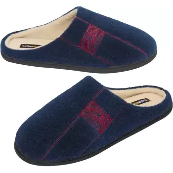 Pánské pantofle Atlas For Men Pantofle Mountain zateplené fleecem, Modrá, Velikost 41 N8108