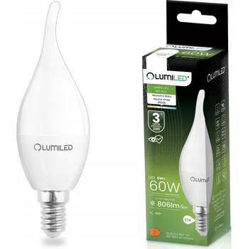 Žárovka LED žárovka E14 Svíčka BA35 8W = 60W 806lm 4000K Neutrální bílá 180° LUMILED