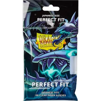 Příslušenství ke karetním hrám 100 Small Dragon Shield Perfect Fit Sleeves - Clear (English; NM)