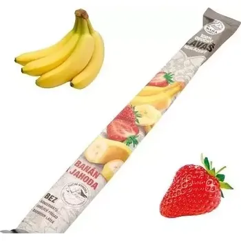 Zdraví Nara-natur Banán+Jahoda ovocná trubička NESLAZENÁ - vynikající osvěžující trubička ze 100% banánovo-jahodové šťávy 140gr