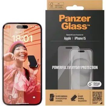 PanzerGlass Classic Fit Ochranné sklo pro Apple iPhone 15 (2805)