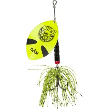 Nástraha Madcat Třpytka Big Blade Spinners Fluo Yellow 2/0 55 g