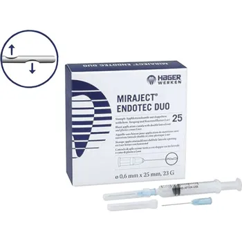 Dentální hygiena Hager & Werken Jehly Miraject Endotec Duo, 25 ks Varianta: 0,5 x 25 mm 25G