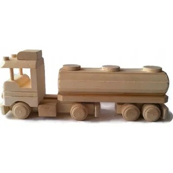 Dřevěná hračka Hračka auto CISTERNA DŘEVĚNÁ Montessori