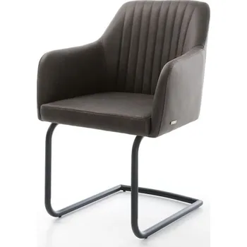 Jídelní židle Jídelní židle Greg-Flex antracitová vintage konzolová podnož