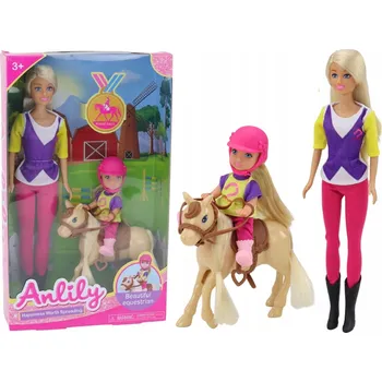 Panenka Sada Panenka Anlily s dítětem a poníkem Koňský hřebčín