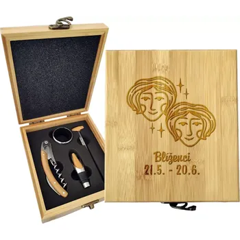 Víno Sablio Dárková sada na víno Blíženci: 147×168×49 mm