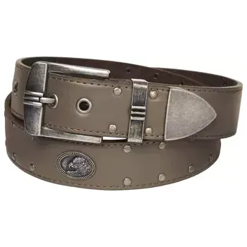 Opasek Atlas For Men Opasek pobitý cvočky, Hnědá, Velikost 135 K7152