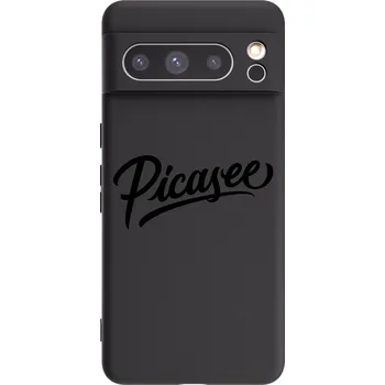 Pouzdro na mobilní telefon Picasee silikonový černý obal pro Google Pixel 8 Pro - Picasee - old logo - black