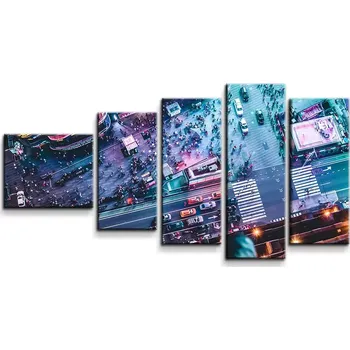 Obraz Sablio Obraz - 5-dílný Pohled z výšky - 100x60 cm